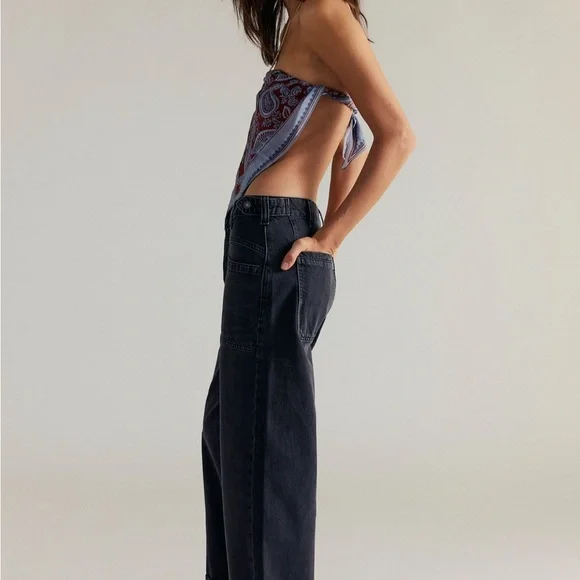 We the Free Palmer Cuffed Jeans - Wide-Leg Jeans - Picture 3 of 10